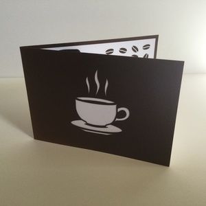 LovePop 3D Pop-Up Gift Card Holder Coffee Greeting Card and Envelope